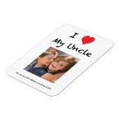 Ich Liebe Mein Onkel Foto Magnet Keepake (Linke Seite)