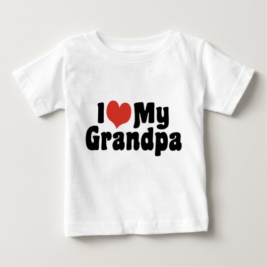 Ich Liebe mein Opa Baby T-shirt (Vorderseite)