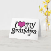 Ich Liebe mein Opa Karte (Gelbe Blume)