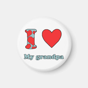 Ich Liebe mein Opa Magnet
