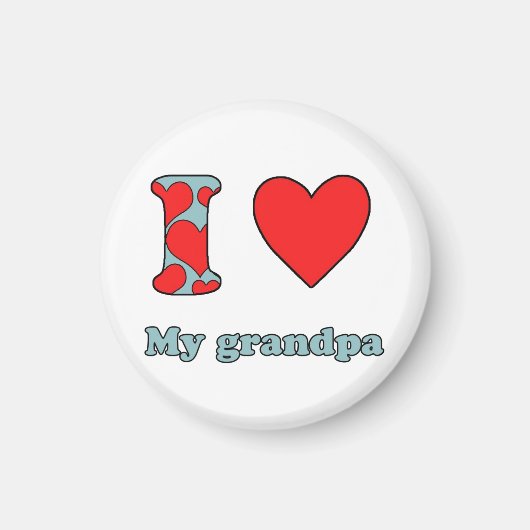 Ich Liebe mein Opa Magnet (Vorne)