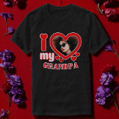 Ich Liebe mein Opa Personalisiert T-Shirt