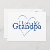 Ich Liebe mein Opa Postkarte (Vorne/Hinten)