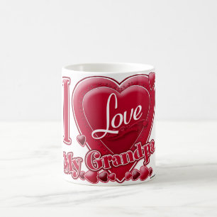 Ich Liebe mein Opa rot - Herz Kaffeetasse