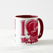 Ich Liebe mein Opa rot - Herz Tasse (VorderseiteRechts)