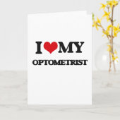 Ich Liebe mein Optometriker Karte (Gelbe Blume)