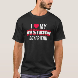 Ich Liebe Mein österreichischer Freund Valentinsta T-Shirt