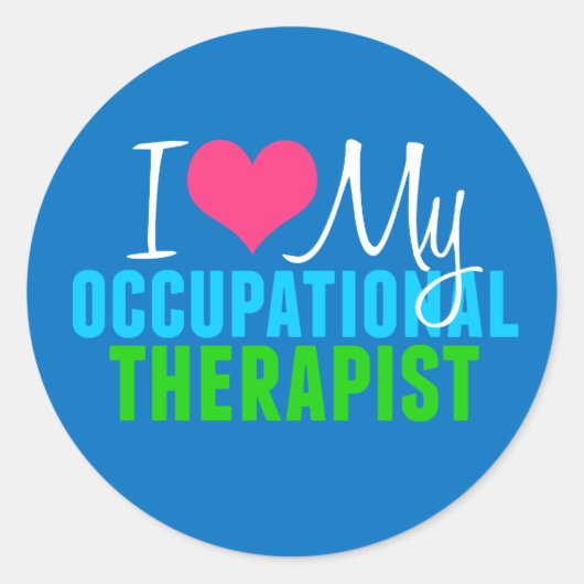 Ich Liebe mein OT Runder Aufkleber (Vorderseite)