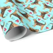 Ich Liebe mein Otterhound Geschenkpapier (Rolleneckpunkt)