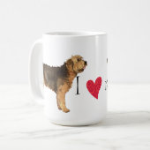 Ich Liebe mein Otterhound Kaffeetasse (Vorderseite Links)