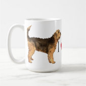 Ich Liebe mein Otterhound Kaffeetasse (Links)