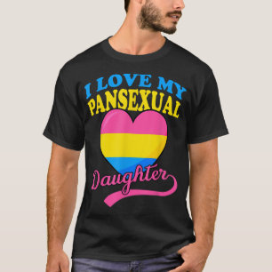 Ich Liebe mein Panseual Tochter niedlich Mama Vate T-Shirt