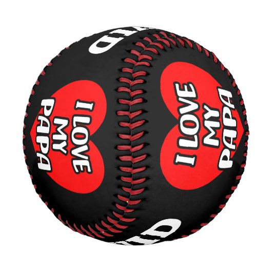 Ich Liebe Mein Papa Baseball (Schrägansicht)