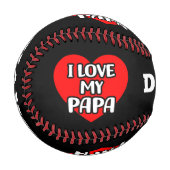 Ich Liebe Mein Papa Baseball (Vorderseite Links)