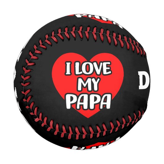 Ich Liebe Mein Papa Baseball (Vorderseite Links)