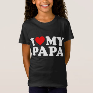 Ich Liebe mein Papa mit dem Herzen T-Shirt