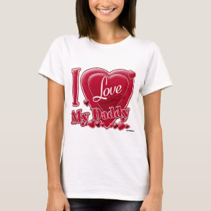 Ich Liebe Mein Papa rot - Herz T-Shirt