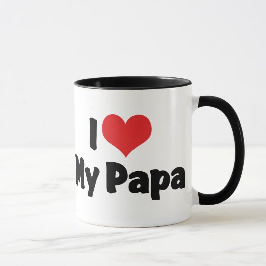 Ich Liebe Mein Papa Tasse (Rechts)