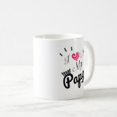 Ich Liebe mein Papierdesign Kaffeetasse (VorderseiteRechts)