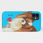 Ich Liebe mein Papillon Case-Mate iPhone Hülle (Rückseite (Horizontal))