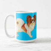 Ich Liebe mein Papillon Kaffeetasse (Links)