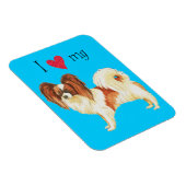 Ich Liebe mein Papillon Magnet (Rechte Seite)
