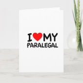 Ich Liebe mein Paralegal Karte (Vorderseite)