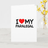 Ich Liebe mein Paralegal Karte (Gelbe Blume)