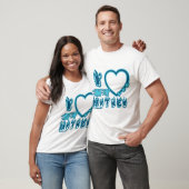  Ich Liebe Mein Partner Custom T - Shirt in BLUE (Unisex)