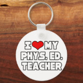 Ich Liebe mein PE-Lehrer Schlüsselanhänger (Vorderseite)