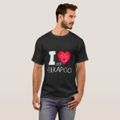 Ich Liebe mein Peekapoo Ich habe mein Peekapoo Pek T-Shirt (Vorne ganz)