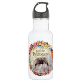 Ich Liebe mein Pekingese Edelstahlflasche (Vorderseite)