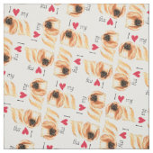 Ich Liebe mein Pekingese Stoff (Muster)