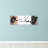 Ich Liebe mein Pelzbaby, ein individuelles FotoCol Leinwanddruck (Insitu (Holzboden))