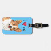 Ich Liebe mein Pembroke Welsh Corgi Gepäckanhänger (Vorderseite horizontal)