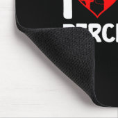 Ich Liebe mein Percheron Pferdereiten Mousepad (Ecke)