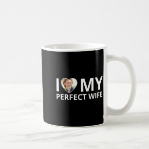 Ich liebe mein perfektes Ehefrau Foto Herz Lustige Kaffeetasse