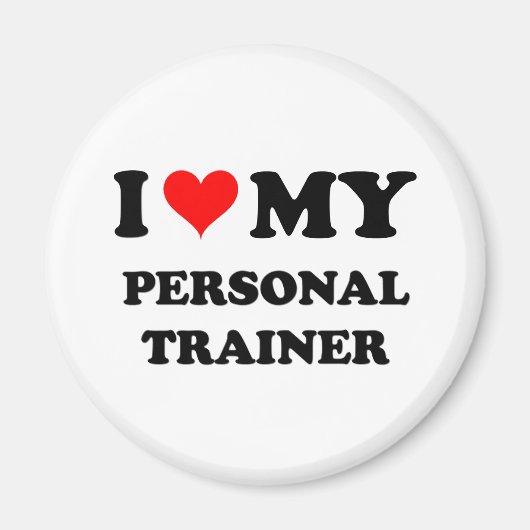 Ich Liebe mein Personal Trainer Magnet (Vorne)
