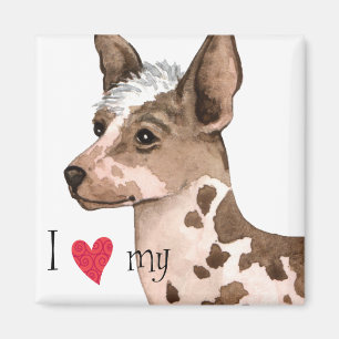 Ich Liebe mein peruanisches Inka Orchid Magnet
