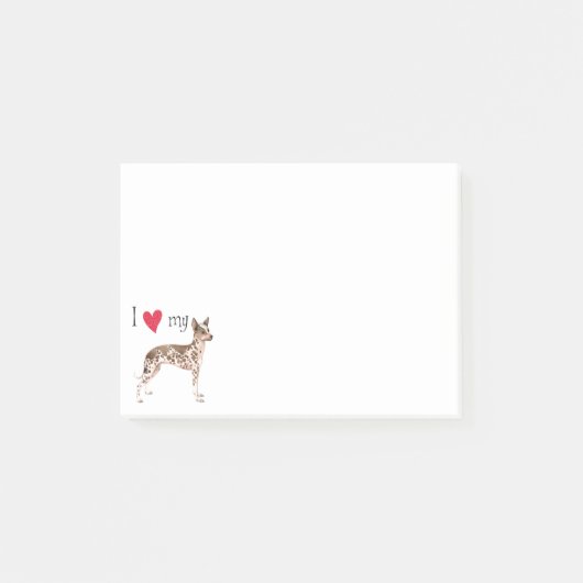 Ich Liebe mein peruanisches Inka Orchid Post-it Klebezettel (Vorderseite)