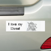 Ich Liebe mein Pferd Autoaufkleber (Auf Auto)
