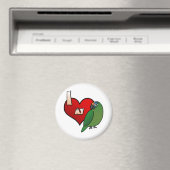 Ich Liebe mein Pfirsichgehäuse Magnet (In Situ (Geschirrspüler))