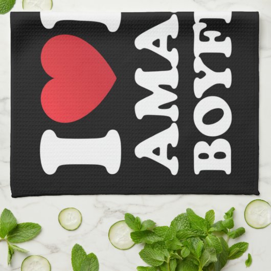 Ich Liebe mein Phantastischer Freund, ich höre mei Geschirrtuch (Gefaltet)