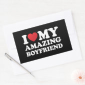 Ich Liebe mein Phantastischer Freund, ich höre mei Rechteckiger Aufkleber (Umschlag)