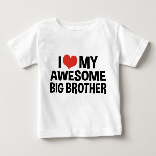 Ich Liebe mein Phantastischer großer Bruder Baby T-shirt (Vorderseite)