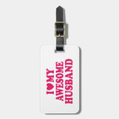 Ich Liebe mein Phantastisches Ehemann Gepäckanhänger (Vorderseite vertikal)