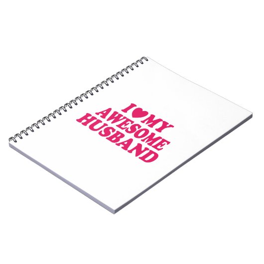 Ich Liebe mein Phantastisches Ehemann Notizblock (Linke Seite)