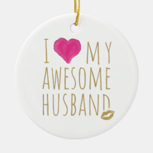 Ich Liebe mein Phantastisches Ehemännchen Hochzeit Keramik Ornament