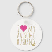 Ich Liebe mein Phantastisches Ehemännchen Hochzeit Schlüsselanhänger (Vorderseite)