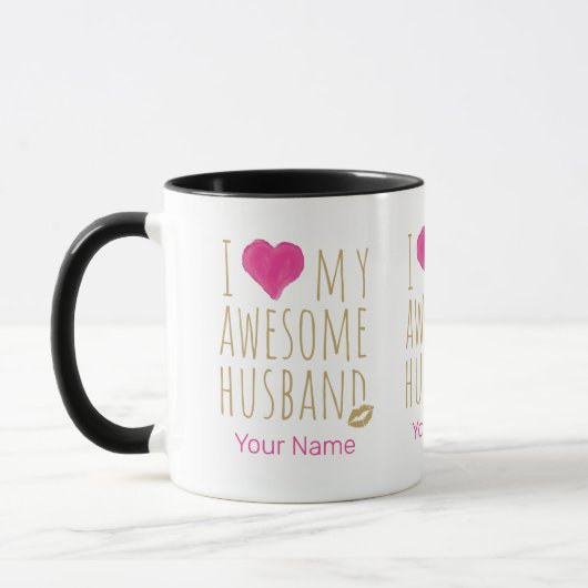 Ich Liebe mein Phantastisches Ehemännchen Hochzeit Tasse (Links)